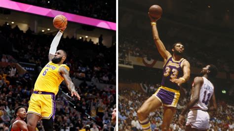 LeBron James vs Kareem Abdul Jabbar estadísticas récords anillos