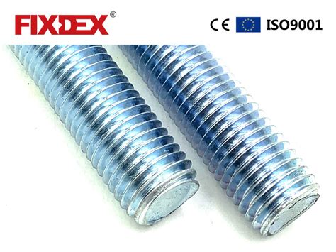 China White Galvanized Zinc Threaded Rod Manufacturers And Suppliers