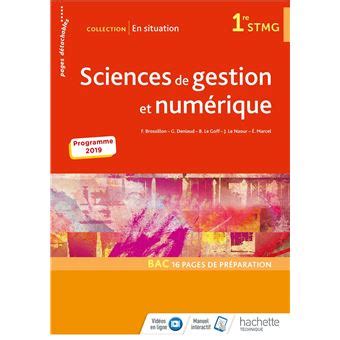 En situation Sciences de gestion et numérique 1re STMG Livre élève