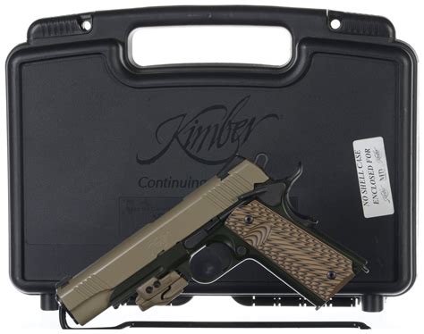 Kimber Warrior Soc Semi Automatic Pistol With Case Rock Island Auction