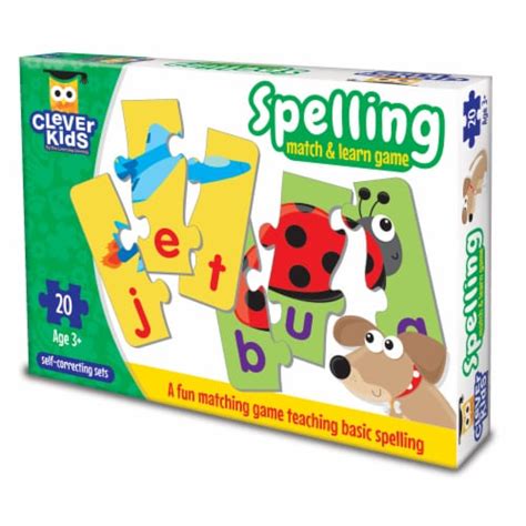 Clever Kids Spelling Match And Learn Game 20 Ct Ralphs