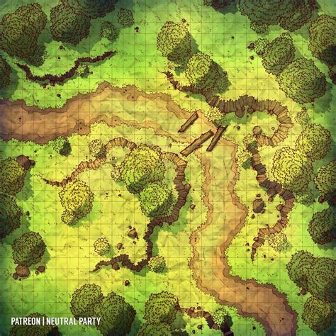 Quadriculado Caminho Floresta Dnd World Map Fantasy World Map