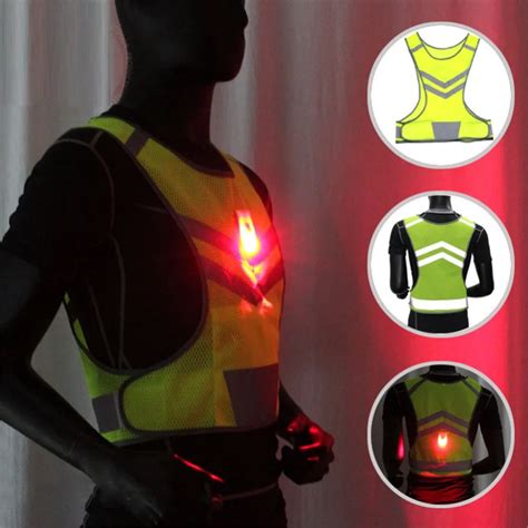 Chaleco De Seguridad Para Ciclismo Chaqueta Reflectante Led De Alta