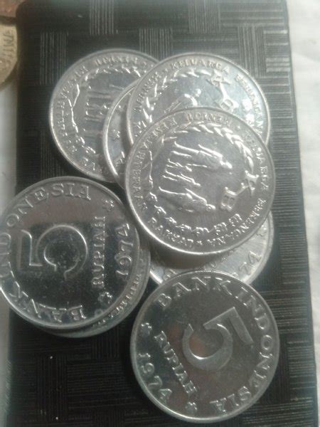 Jual Koin Rupiah Indonesia Rp 5 1974 Besar KB Keluarga Berencana Di