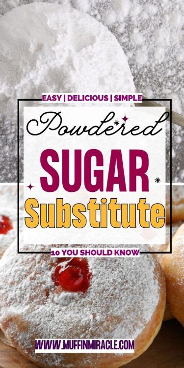 Substitutes For Powdered Sugar You Should Know Di