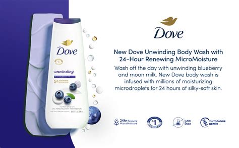 Dove Body Wash Unwinding Blueberry And Moon Milk 4 Count