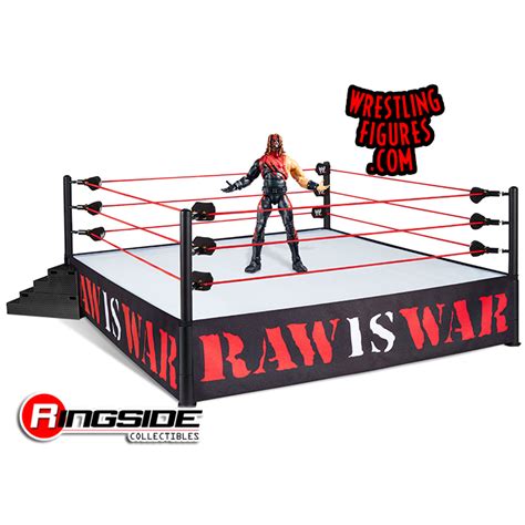 WWE Attitude Era Real Scale Wrestling Ring Playset W Kane Ultimate