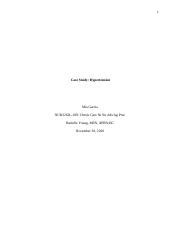 Case Study Hypertension Docx 1 Case Study Hypertension Mia Garcia