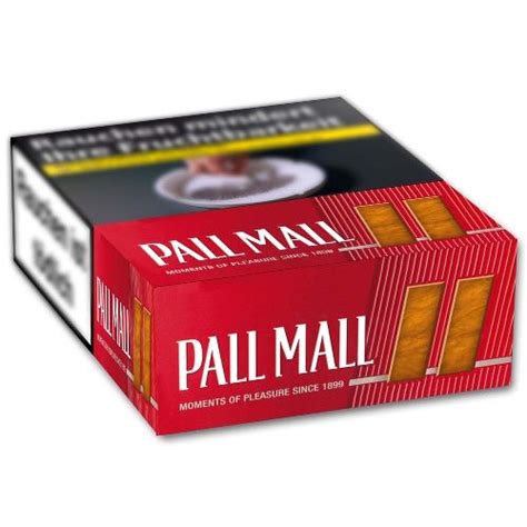 Pall Mall Red Xl Filter Cigarillos Mit Naturdeckblatt Schachtel A