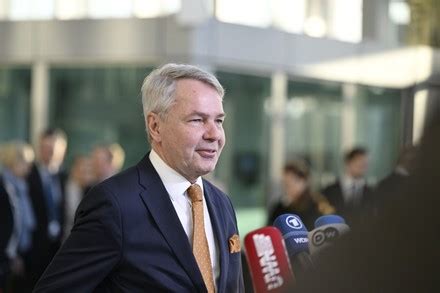 Finnish Foreign Minister Pekka Haavisto Arrives Editorial Stock Photo