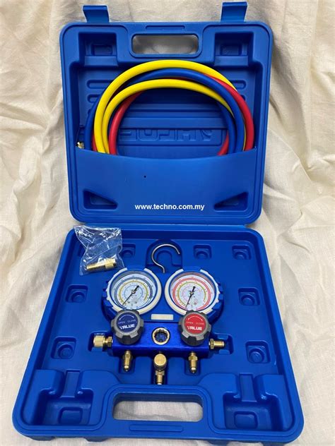 VALUE Air Cond Dual Manifold Gauge Set R410a R32 R22 R134a VMG 2