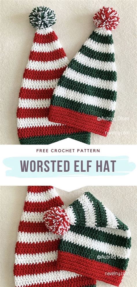 Santa S Helper Elf Hats Free Crochet Patterns Crochet Elf Hat