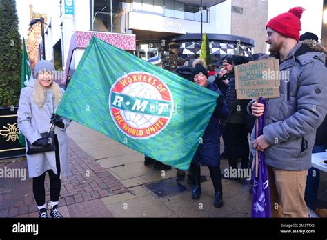 Manchester UK 16th December 2022 Striking Rail Workers Picketing At