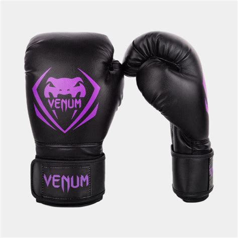 Guantes De Boxeo Venum Contender Negro Violeta MMA Espartano