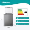 Hisense 95L Chest Freezer Silver H125CFS HiFi Corporation