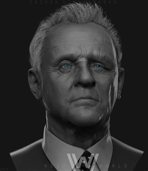 Artstation Anthony Hopkins Likeness Westworld Fan Art Sachin