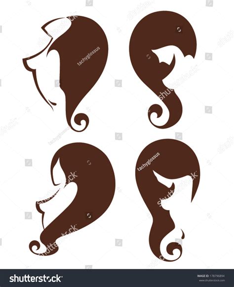 Beautiful Vector Collection Naked Girls Silhouettes Stock Vector Royalty Free 178796894