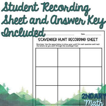 Scientific Notation Scavenger Hunt Activity By Ndary Math Tpt