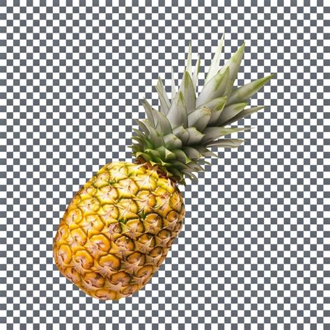 Premium Psd Fresh Single Pineapple Fruit Isolated On Transparent