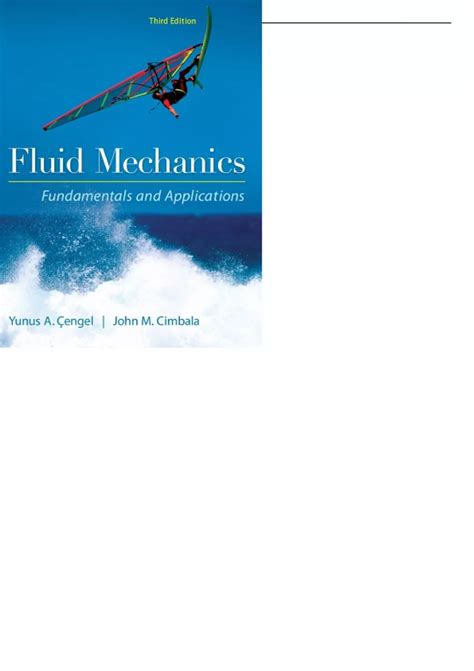 Solutions Manual For Fluid Mechanics: Fundamentals and Applications 3rd