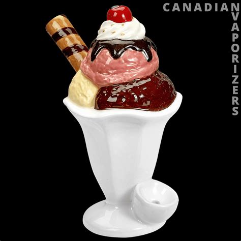 Ceramic Ice Cream Sundae Pipe Canadian Vaporizers