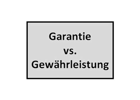 Garantie und Gewährleistung Advocatur Böhler Rechtsanwaltskanzlei