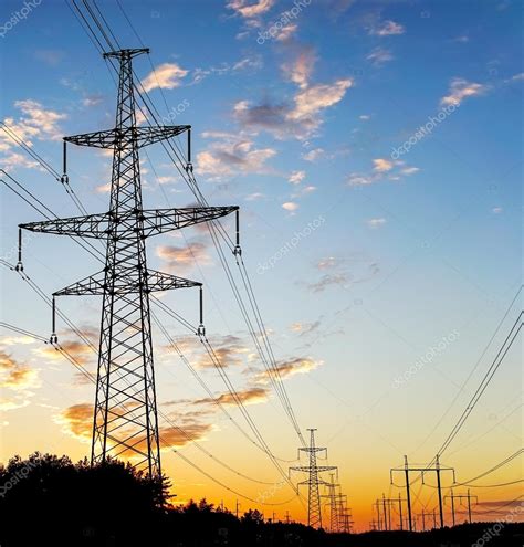 Electricity Pylon Standard Overhead Power Line Transmission Tower At