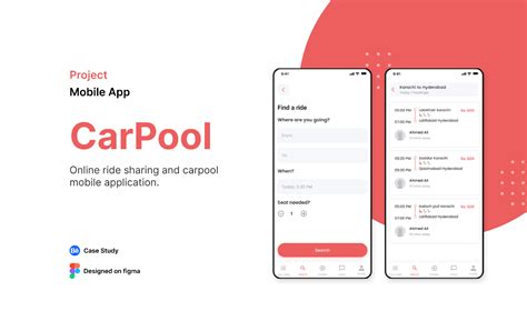 CarPool App UI Design Figma