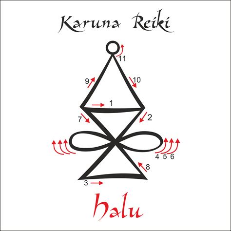 Karuna Reiki. Energy healing. Alternative medicine. Halu Symbol ...