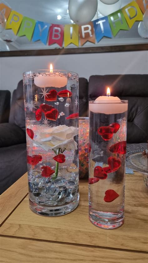 Water Beads Floating Hearts And Candles Artofit