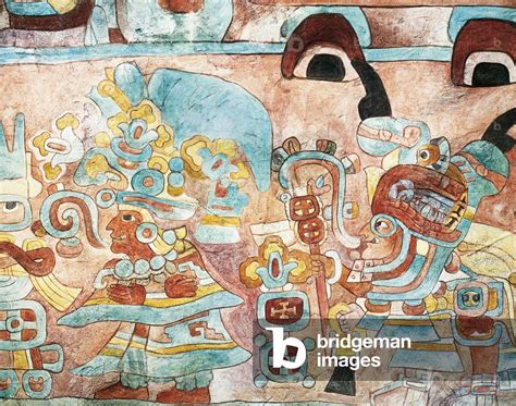 Image Of Zapotec Civilization Mexico Reproduction Of Painting Of Tomb