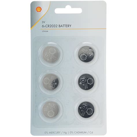 Nappiparisto CR2032 3V 6 kpl Shell Litium-paristo moneen laitteeseen ...