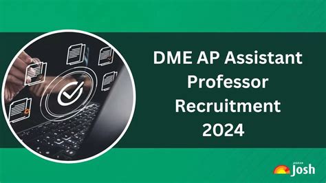 DME AP Recruitment 2024 Apply Online For 488 Assistant Professor Vacancies