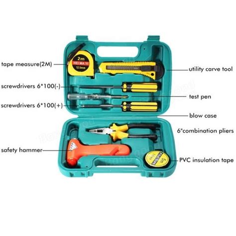 Buy 9Pcs Home Repairing Tool Set Kit Multi Functional Online In