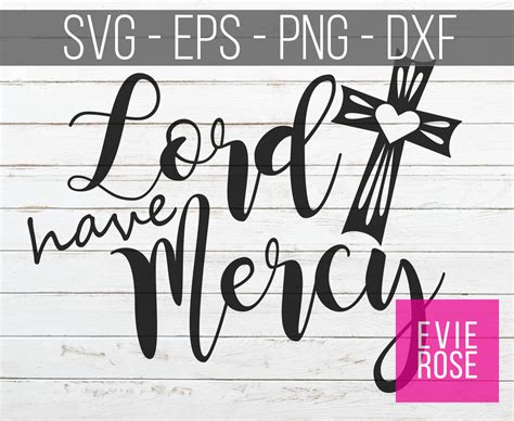 Lord Have Mercy Svg File Set Vinyl Cutting File Set Also Etsy