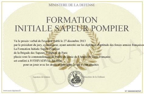 Formation Initiale Sapeur Pompier