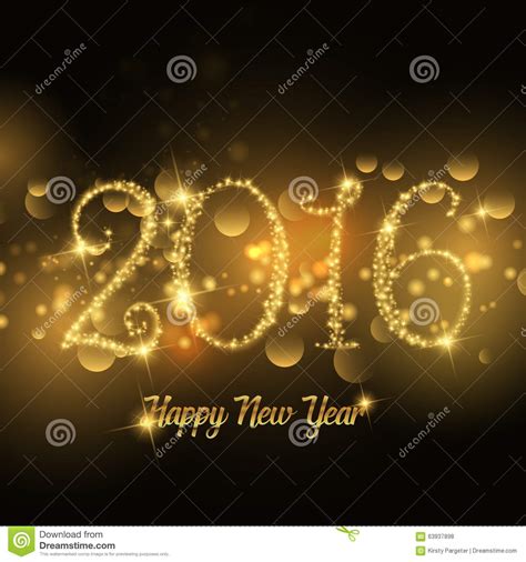 Sparkle Happy New Year Design Stock Vector Illustration Of