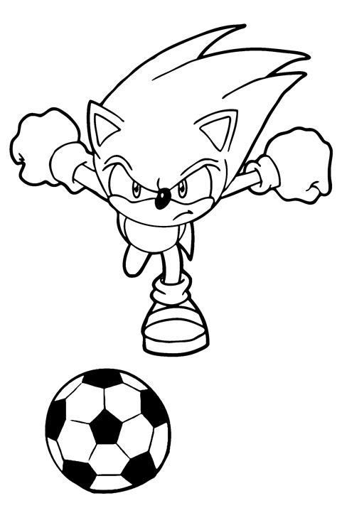 Sonic Soccer Coloring Pages Coloring Pages