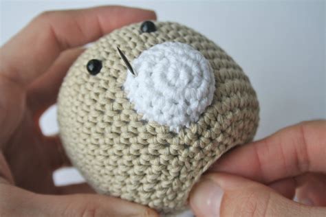 How to stitch teddy bear nose | amigurumi and crochet tutorials | lilleliis