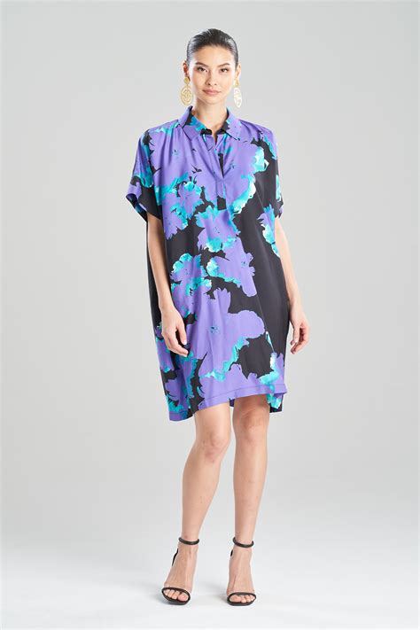 Buy Taichou Cotton Silk Caftan Dress Online Natori