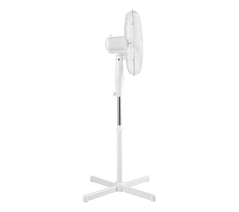 A White Table Fan Sitting On Top Of A Stand