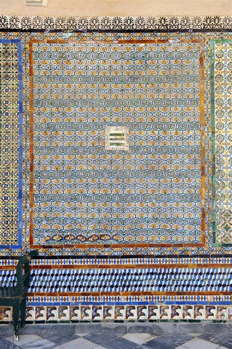 Azulejos Tiles In Casa De Pilatos Palace Of Seville Spain Stock Image