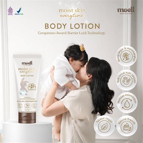 Jual Moell Moist Skin Everytime 185gr Body Lotion Bayi Natural