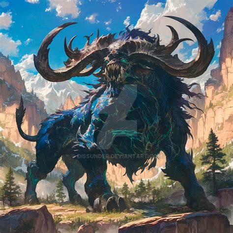 Horned Demonic Beast Demon Creature Adoptable Art By Dissunder On
