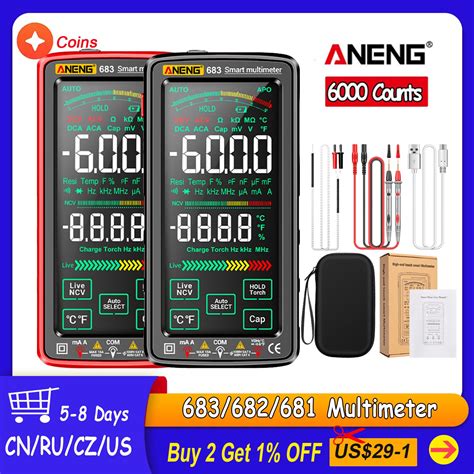 ANENG 683 682 681 6000 Count Electric Multimeter Rechargeable