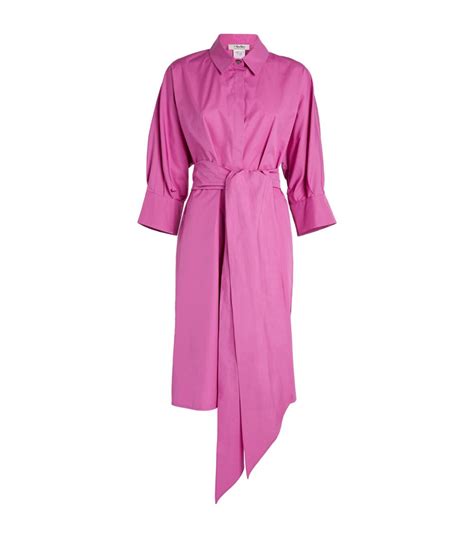 Womens Max Mara Pink Waist Tie Shirt Mini Dress Harrods Us