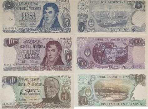 Argentinien Pesos O D Banknoten St Ck Lot Banco