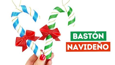 Cómo hacer Bastones Navideños fáciles con foami Manualidades Play