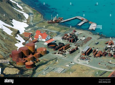 Grytviken Whaling Station South Georgia Aerial Photograph This Is