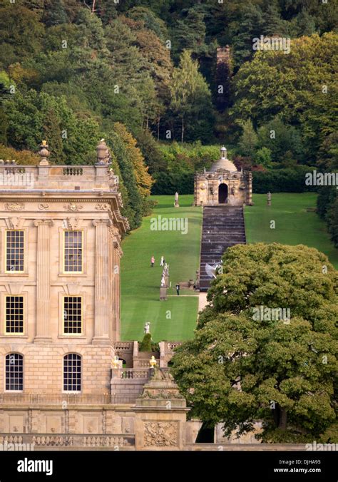 Chatsworth House Peak District Derbyshire Uk Stock Photo Alamy